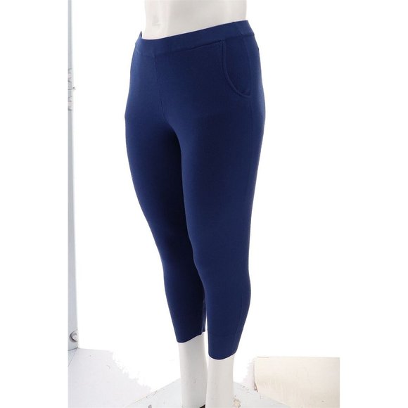 NWT WYNNELAYERS SOFT KNIT SWEATER PULL-ON JOGGER PANTS TWILIGHT BLUE PL - Picture 2 of 11